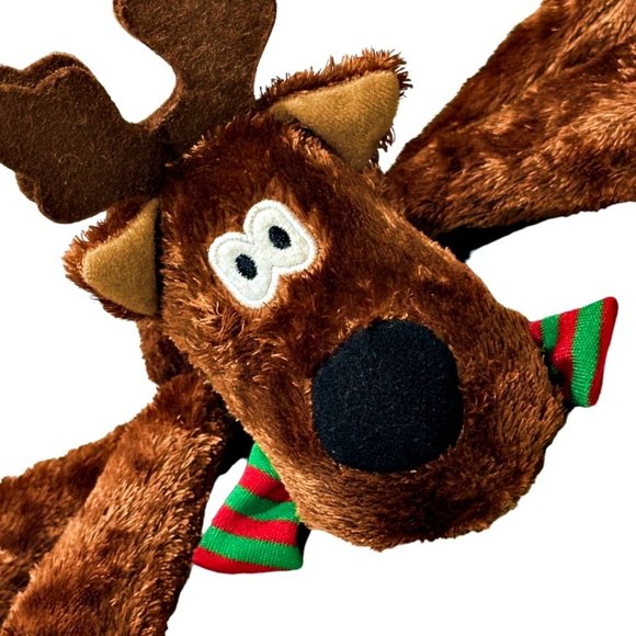 Hallmark Rodney Reindeer Plush Red Green Scarf 11 Inch Stuffed Animal Christmas - Picture 2 of 8